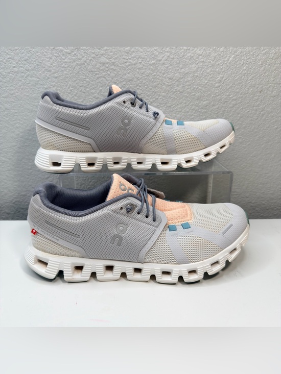 On Clouds Shoes - On Cloud 5 Push Women’s Running Shoes Glacier Undyed White Sneakers 69.98353 Sz8